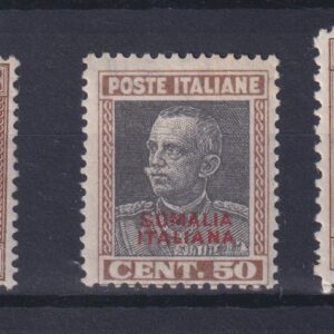 1928 SOMALIA ITALIANA 3 VALORI M.N.H. CERT. DIENA