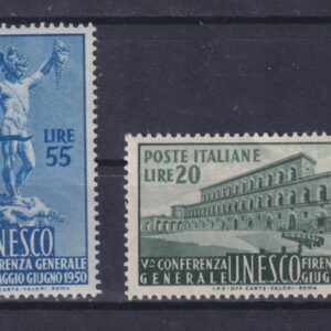 1950 UNESCO 2 VALORI M.N.H.