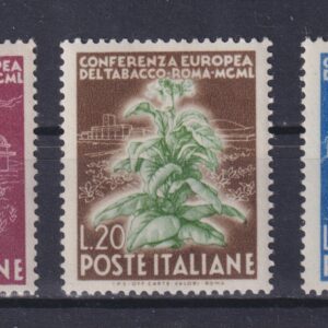 ITALIA 1950 CONFERENZA DEL TABACCO M.N.H.