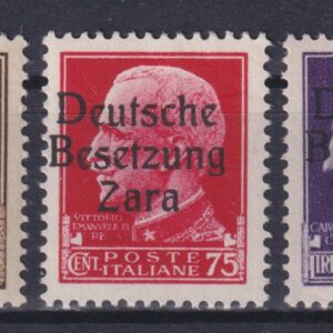 REGNO 1943 ZARA VARIETÀ M.N.H. CERT. CILIO
