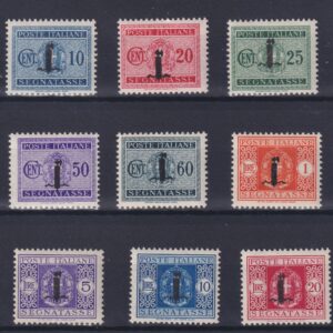 REGNO D'ITALIA 1944 SEGNATASSE FASCETTO M.N.H. CERT. CAFFAZ