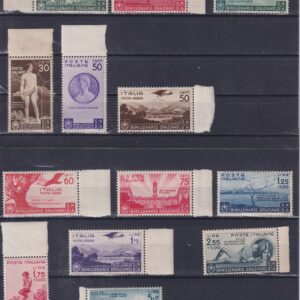 REGNO D'ITALIA 1936 MEDAGLIE AL VALORE M.N.H. CERT. CILIO