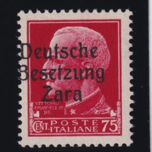 REGNO D'ITALIA 1929 ZARA 75 CENT. M.N.H. CERT. AVANZO