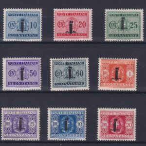 REGNO D'ITALIA 1944 SEGNATASSE FASCETTO M.N.H. CERT. CAFFAZ