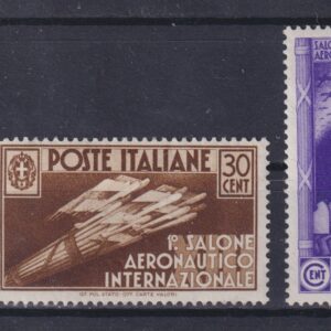 REGNO D'ITALIA 1935 SALONE AERONAUTICO M.N.H. CERT. CILIO