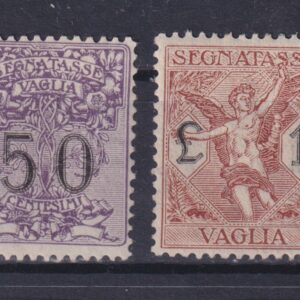 REGNO D'ITALIA 1924 SEGNATASSE PER VAGLIA M.N.H. CERT. CILIO