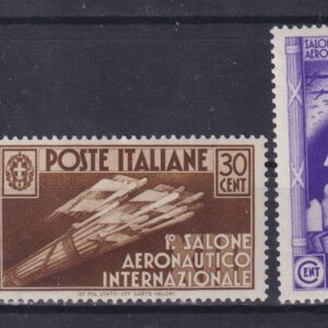 REGNO D'ITALIA 1935 SALONE AERONAUTICO M.N.H. CERT. CILIO
