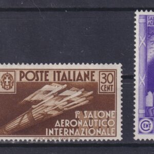 REGNO D'ITALIA 1935 SALONE AERONAUTICO M.N.H. CERT. CILIO