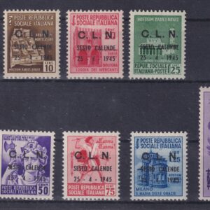 REGNO 1945 C.L.N. SESTO CALENDE M.N.H. CERT. ORO RAYBAUDI