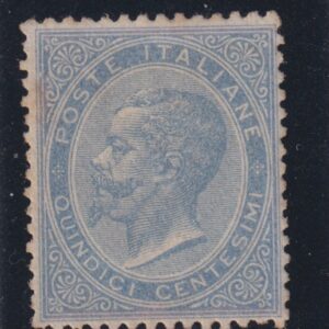 REGNO D'ITLIA 1863 15C. DE LA RUE M.N.H. CERT. COLLA