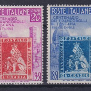 1951 TOSCANA 2 VALORI M.N.H.