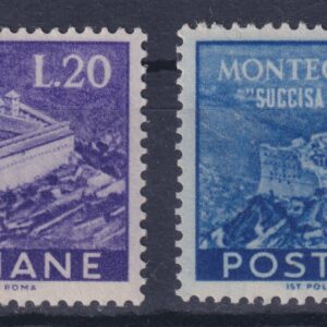 ITALIA 1951 MONTECASSINO M.N.H.