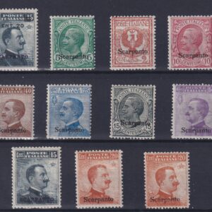 REGNO D'ITALIA 1917 EGEO-SCARPANTO M.N.H. CERT. CILIO