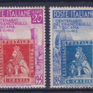 ITALIA 1951 TOSCANA M.N.H.