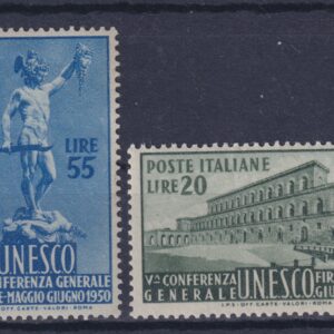 ITALIA 1950 UNESCO CONFERENZA FIRENZE M.N.H.