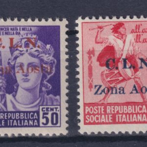 REGNO 1944 C.L.N. AOSTA M.N.H.