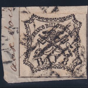 1852 8 BAJ PONTIFICIO FRAMMENTO