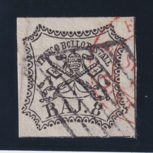 1852 8 BAJ PONTIFICIO ANNULLATO