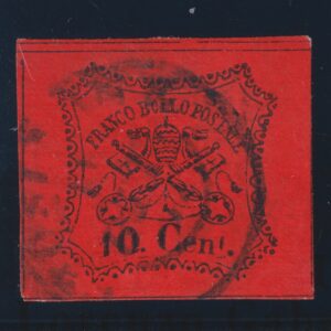 1967 PONTIFICIO 10 CENT. ANNULLATO