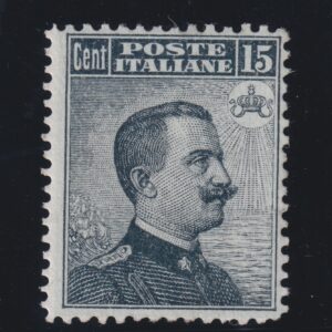 REGNO 1909 MICHETTI N°86 15 CENT. M.N.H. CERT. DIENA