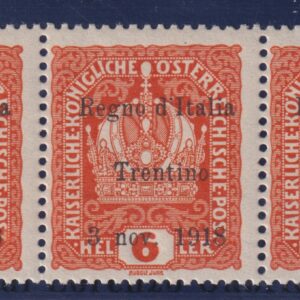 REGNO D'ITALIA 1916 AUSTRIA CORONA M.N.H. CERT. AVANZO