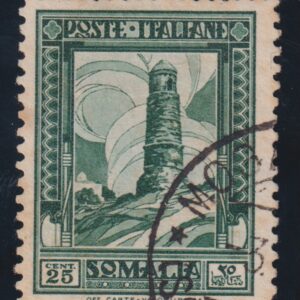REGNO PITTORICA SOMALIA 25 CENT. FIRMA RAYBAUDI