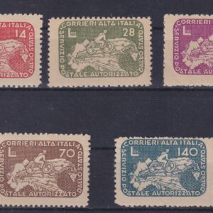 REGNO D'ITALIA 1945 CORALIT M.N.H. CERT. CILIO
