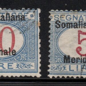 REGNO - SOMALIA SEGNATASSE - 1906 - ANNULLATO - cert. Sottoriva