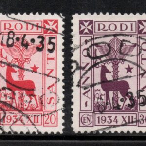 REGNO - RODI - 1935 - ANNULLATO - cert. Sottoriva