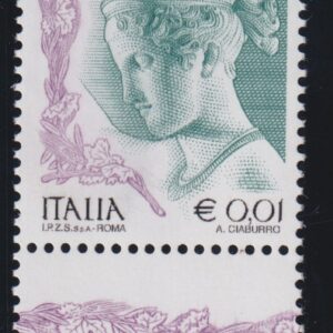 ITALIA 2004 LA DONNA NELL'ARTE MNH VARIETÀ CERT. CARRARO