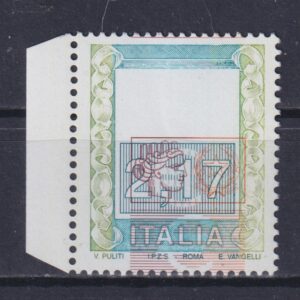 REPUBBLICA 2002 ITALIA TURRITA MNH VARIETÀ CERT. FERRARIO