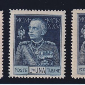 REGNO D'ITALIA 1925 GIUBILEO DEL RE M.N.H. CERT. RAYBAUDI
