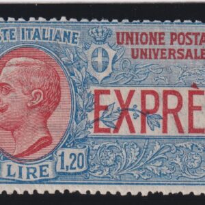 REGNO D'ITALIA 1922 ESPRESSO NON EMESSO M.N.H. CERT. CARRARO