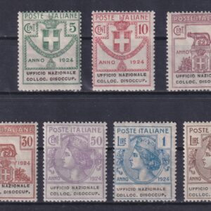 REGNO 1924 UFFICIO NAZ. COLLOC. DISOCCUP. M.N.H. CERT. DIENA