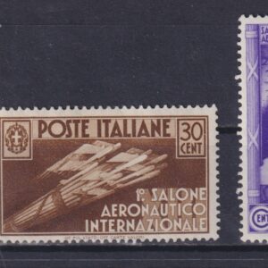REGNO D'ITALIA 1935 I° SALONE AERONAUTICO INTERNAZIONALE M.N.H. CERT. DIENA