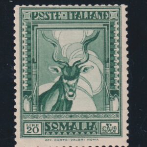 REGNO D'ITALIA 1935 PITTORICA 20 LIRE M.N.H. CERT. SOTTORIVA