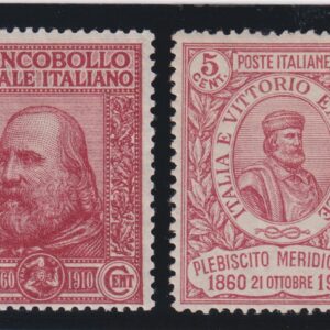 REGNO D'ITALIA 1910 PLEBISCITO MERIDIONALE M.N.H. CERT. DIENA