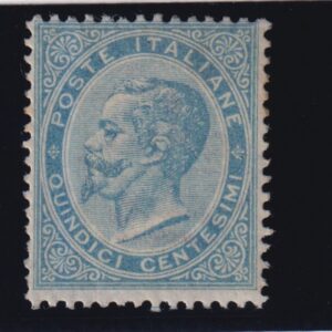 REGNO D'ITALIA 1863 DE LA RUE L18 M.N.H. CERT. DIENA