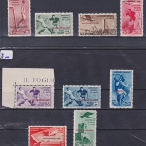 REGNO D'ITALIA 1934 EGEO CALCIO M.N.H. CERT. RAYBAUDI
